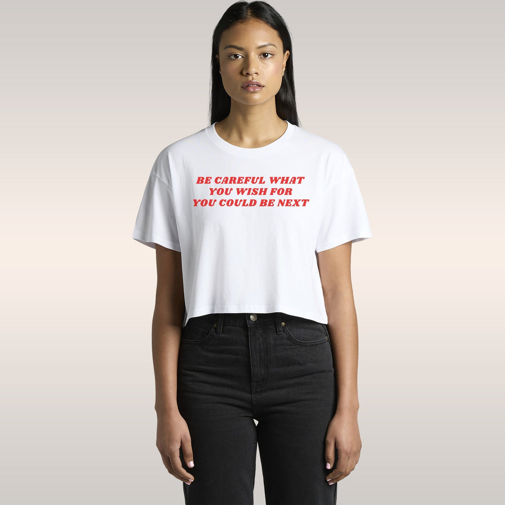 Be Careful Women's Baby Tee