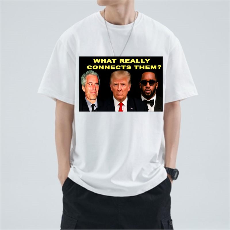 What Really Connects Them? T-Shirt – Satirical American Commentary Tee, Bold Graphic Unisex Shirt for Political Conversation Fans