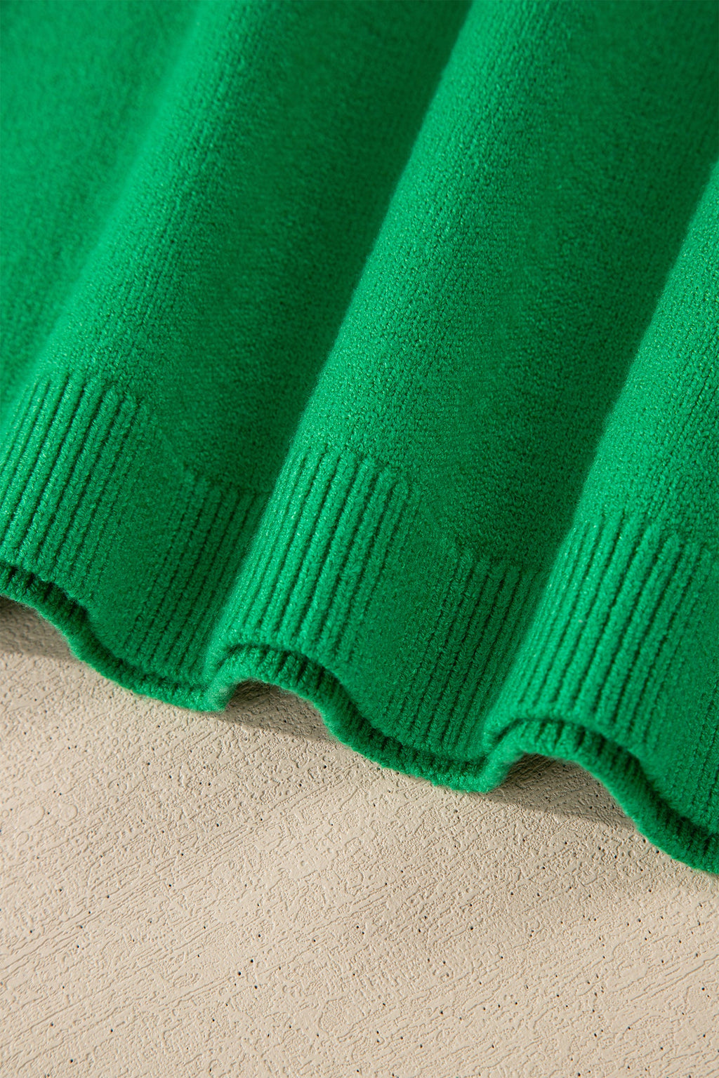 Lucky Stripe Flutter Sleeve Round Neck Sweater