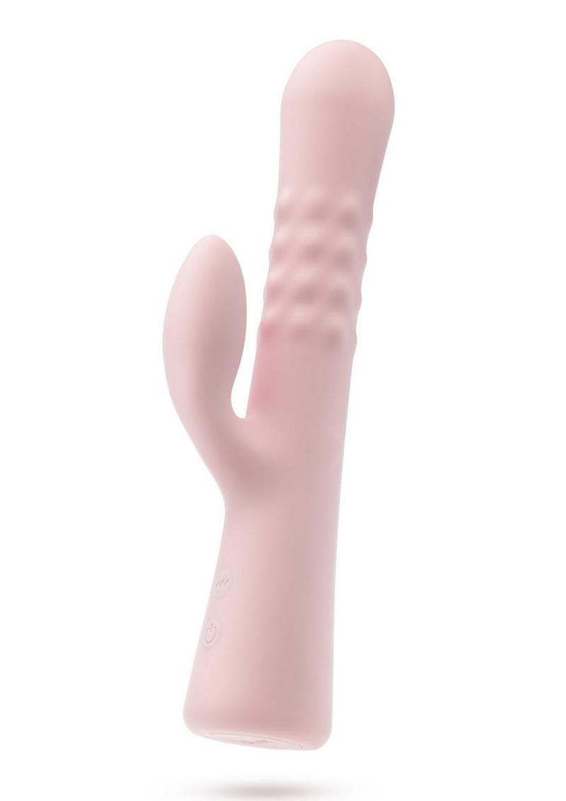 Blush Jaymie Rabbit Vibrator with Pulsating Shaft 10 Vibration Modes