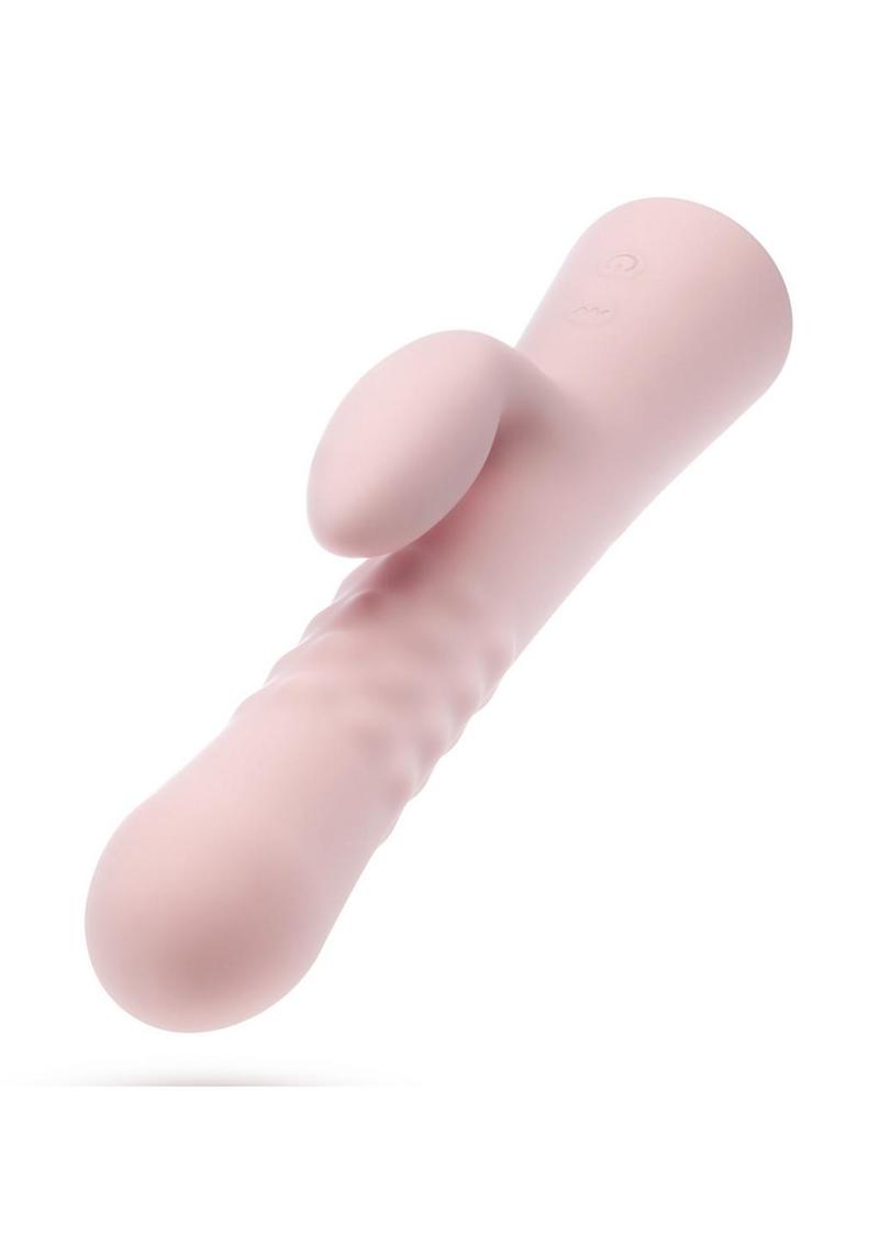 Blush Jaymie Rabbit Vibrator with Pulsating Shaft 10 Vibration Modes