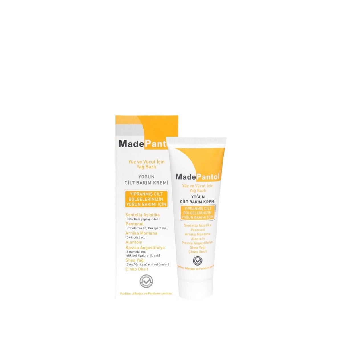 MadePantol Oil-Based Intense Moisturizing Cream for Dry Skin - 50ml