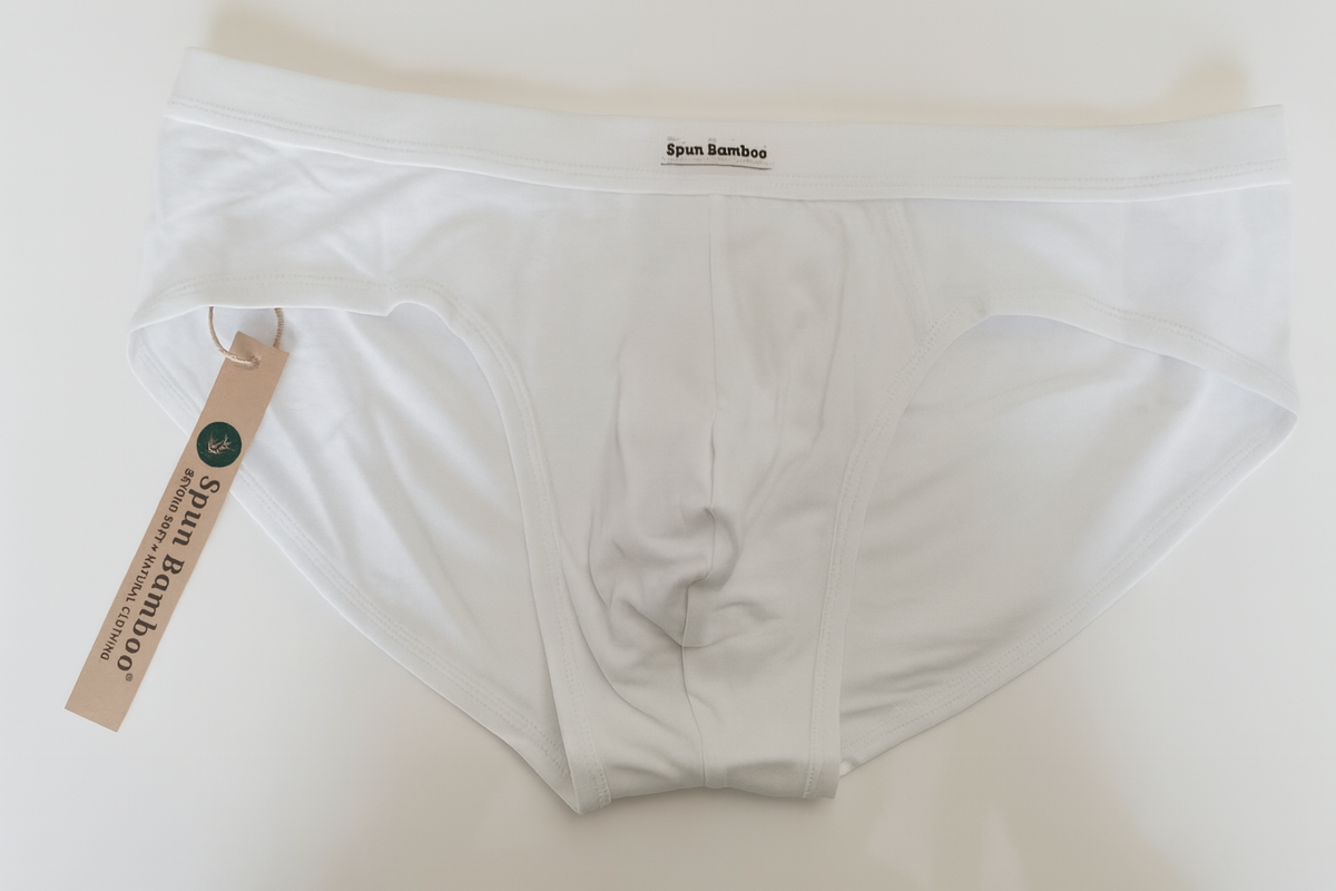 Men's Bamboo Viscose Briefs – Soft No-Fly Support