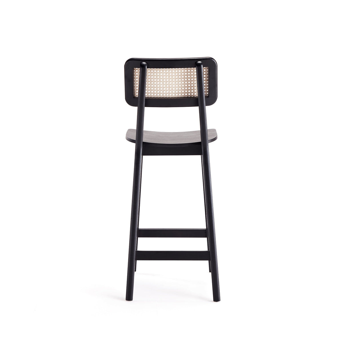 Versailles Cane Back Wood Counter Stool