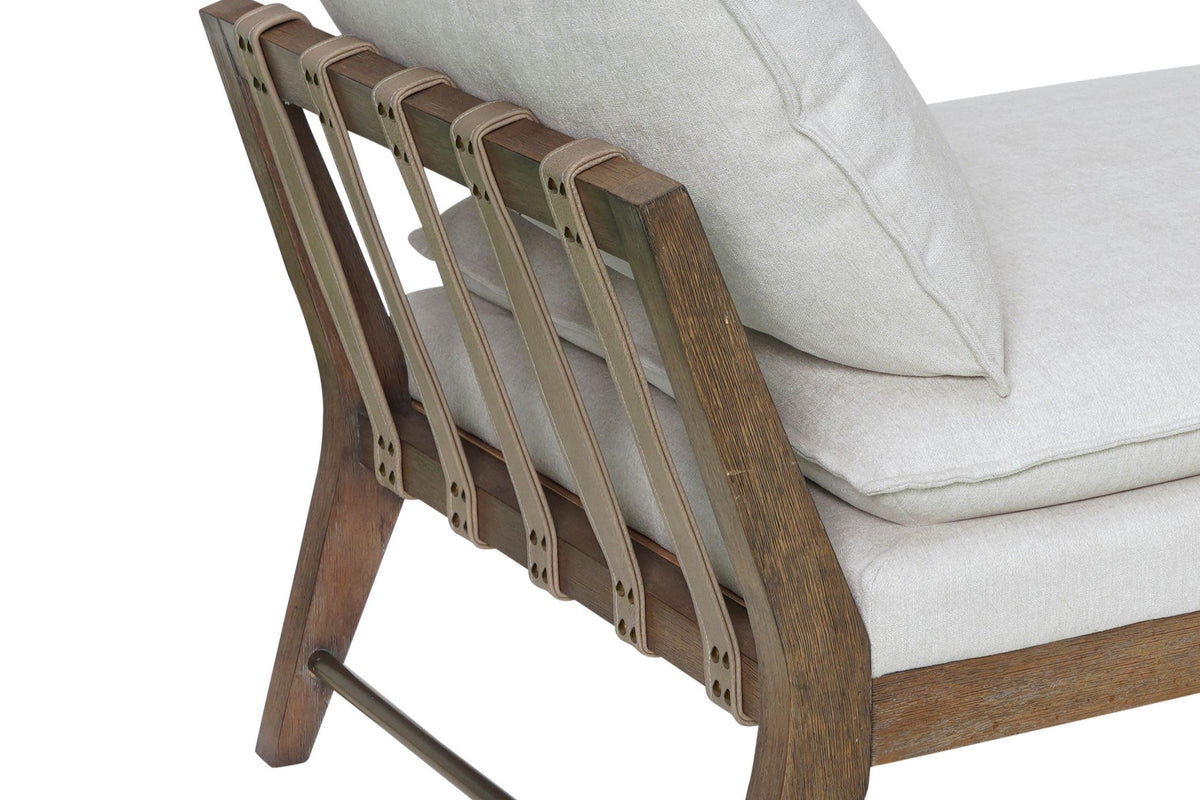 Daybed With Leather Strap Detail