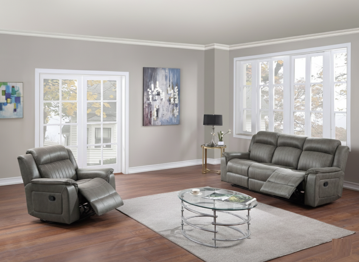 Contemporary Style 2pc Living Room Set