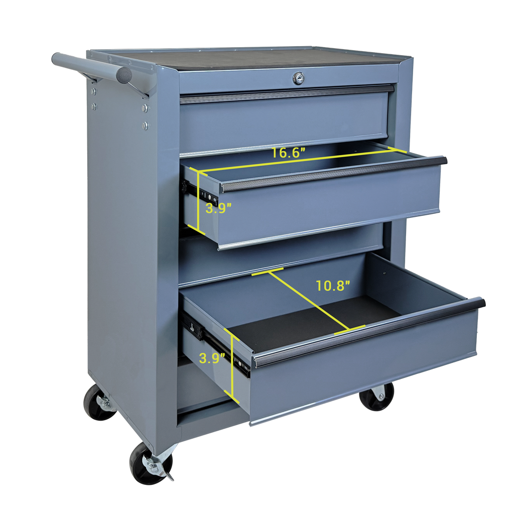 Rolling Metal Tool Chest with 5 Drawers
