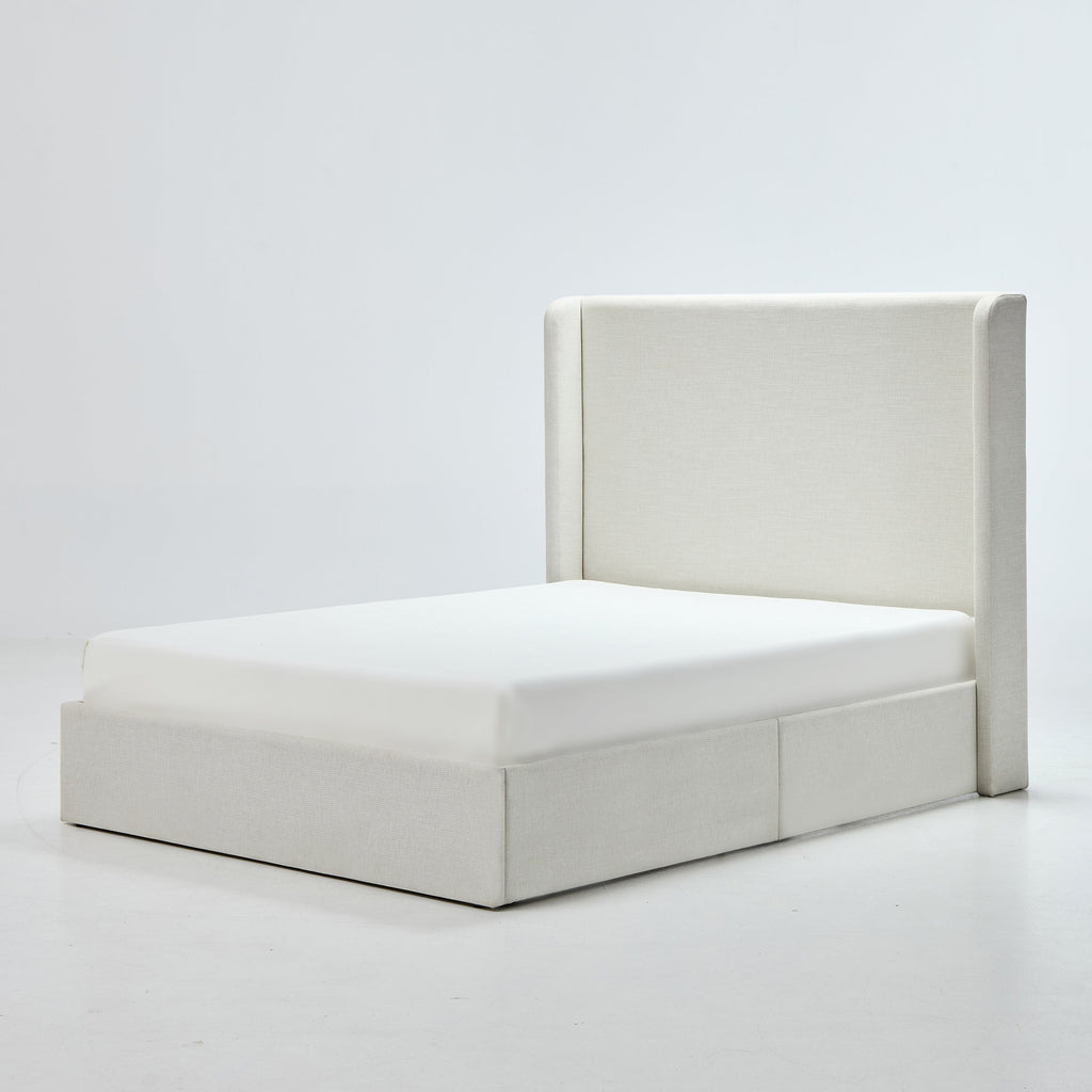 Carmen Upholstered Wingback Bed
