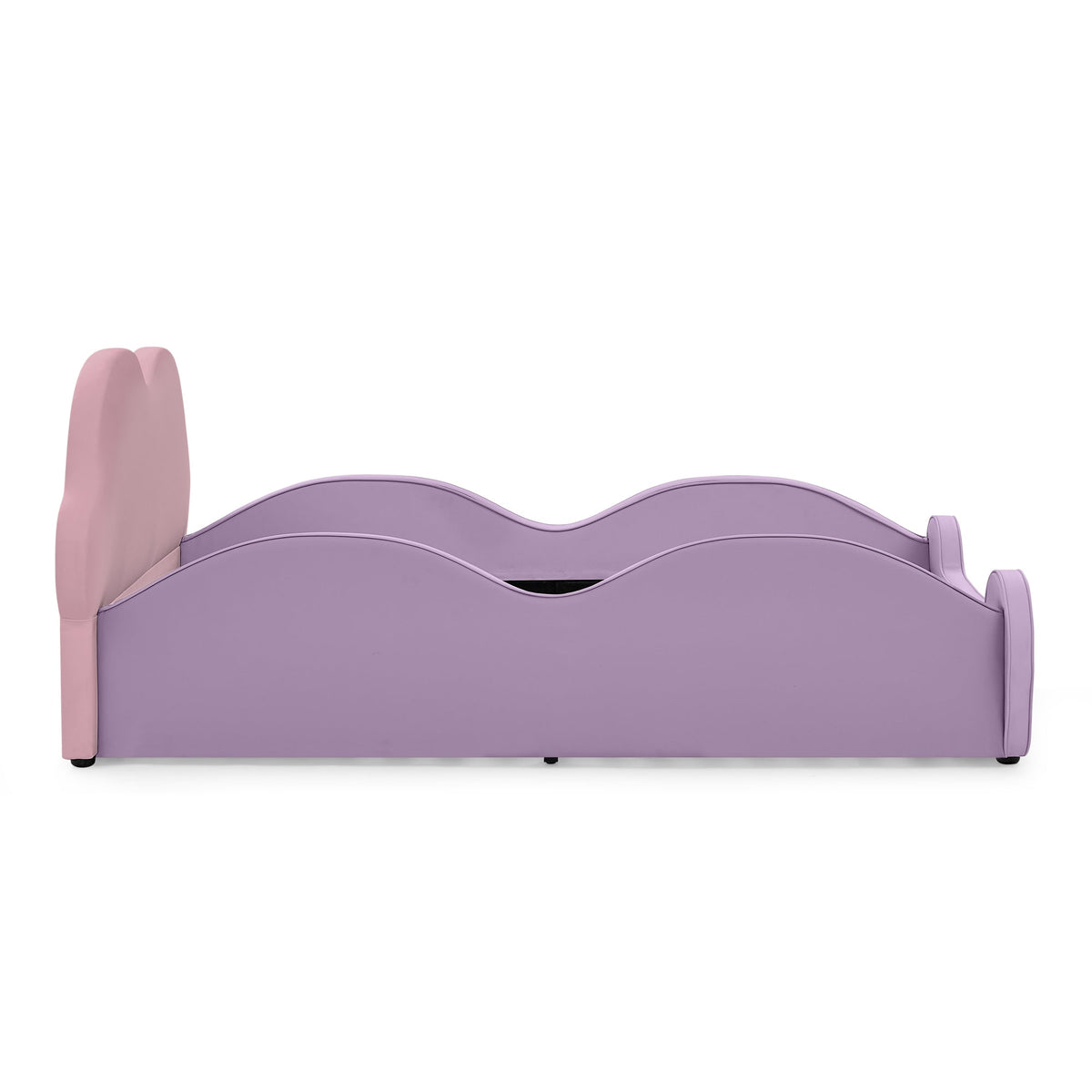 Twin Size Cute Cloud Shape PU Leather Kids Bed