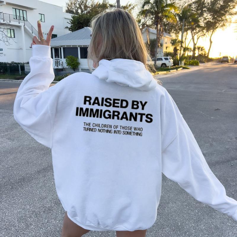 "Raised By Immigrants" Hoodie – Hispanic Heritage Pride