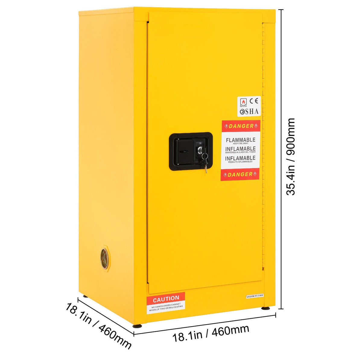 Flammable Cabinet with Adjustable Shelf