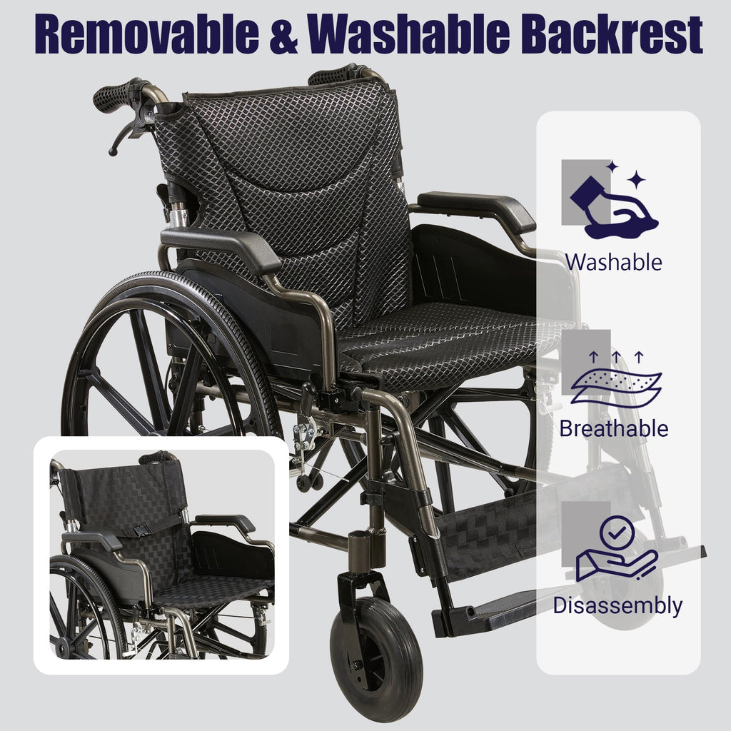 Aluminum Alloy Transport Wheelchair