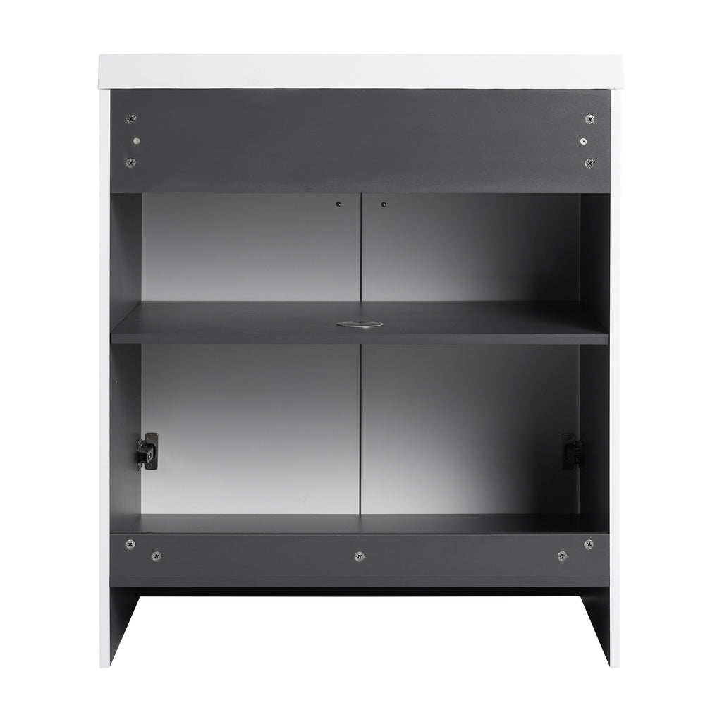 30" Freestanding Bathroom Vanity & 2 Soft-Close Cabinet Doors