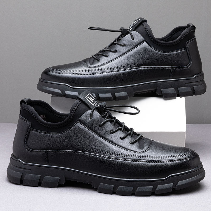 Business Formal Leather Shoes Black Casual Soft Upper