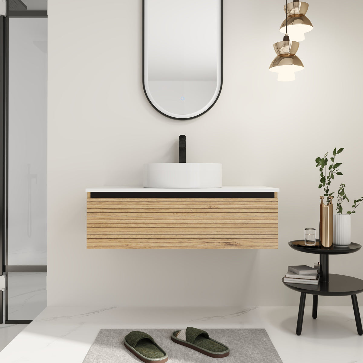 36'' Wall-Mounted Bathroom Vanity