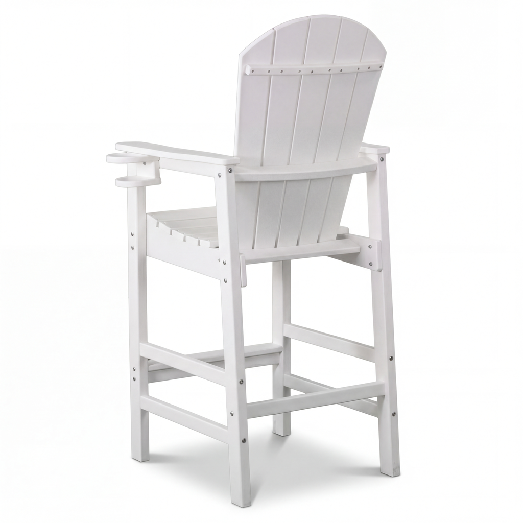 All-Weather HDPE Bar Height Adirondack Chair