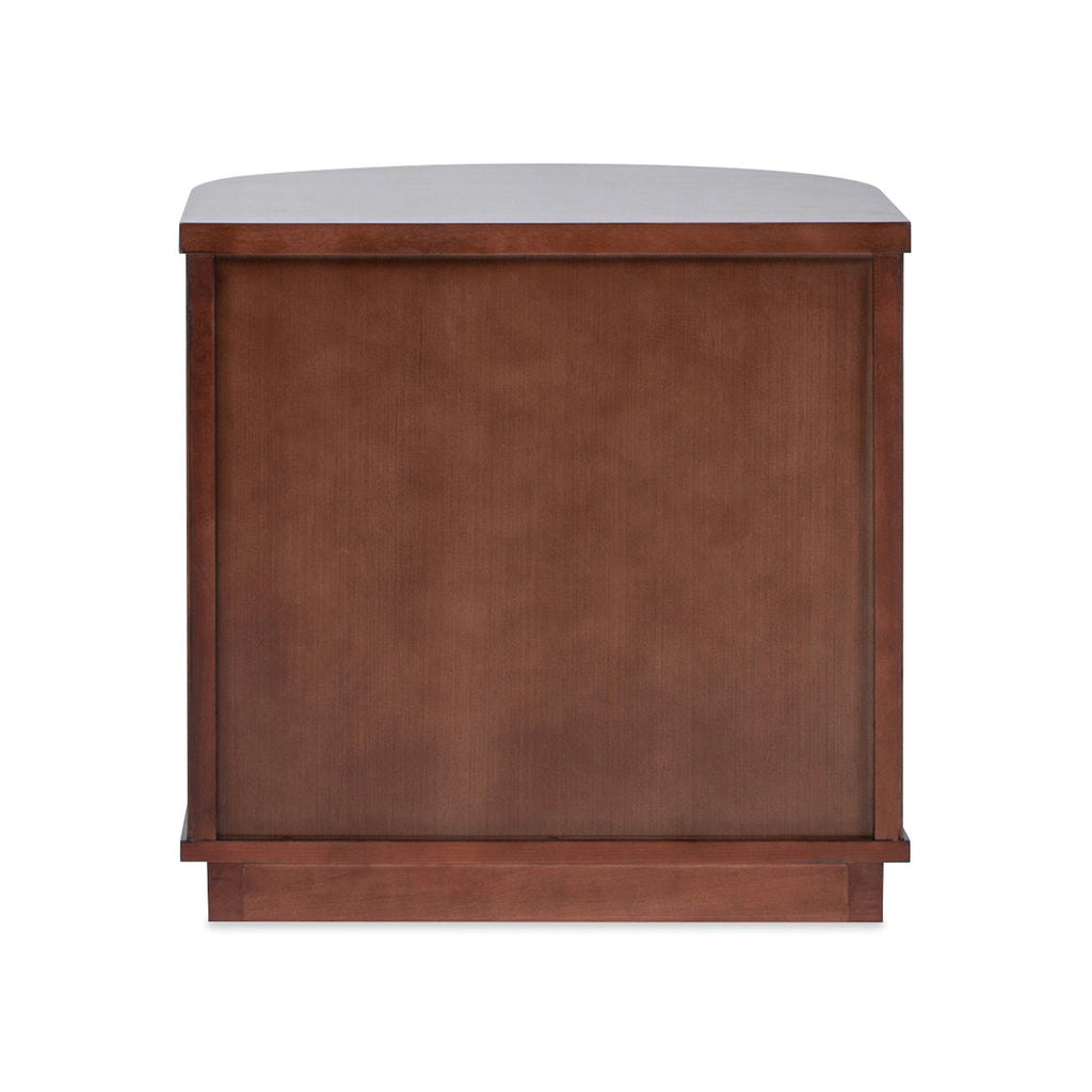 Valentine 24" 2-Drawer Storage Side Table, Dark