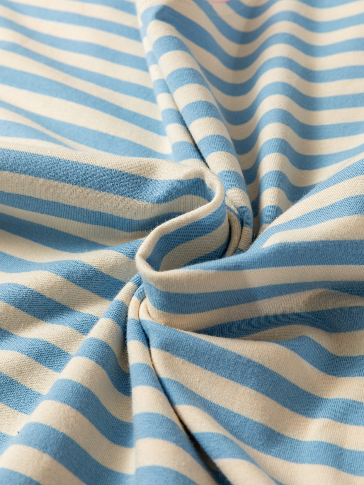Striped Round Neck Casual T-Shirt