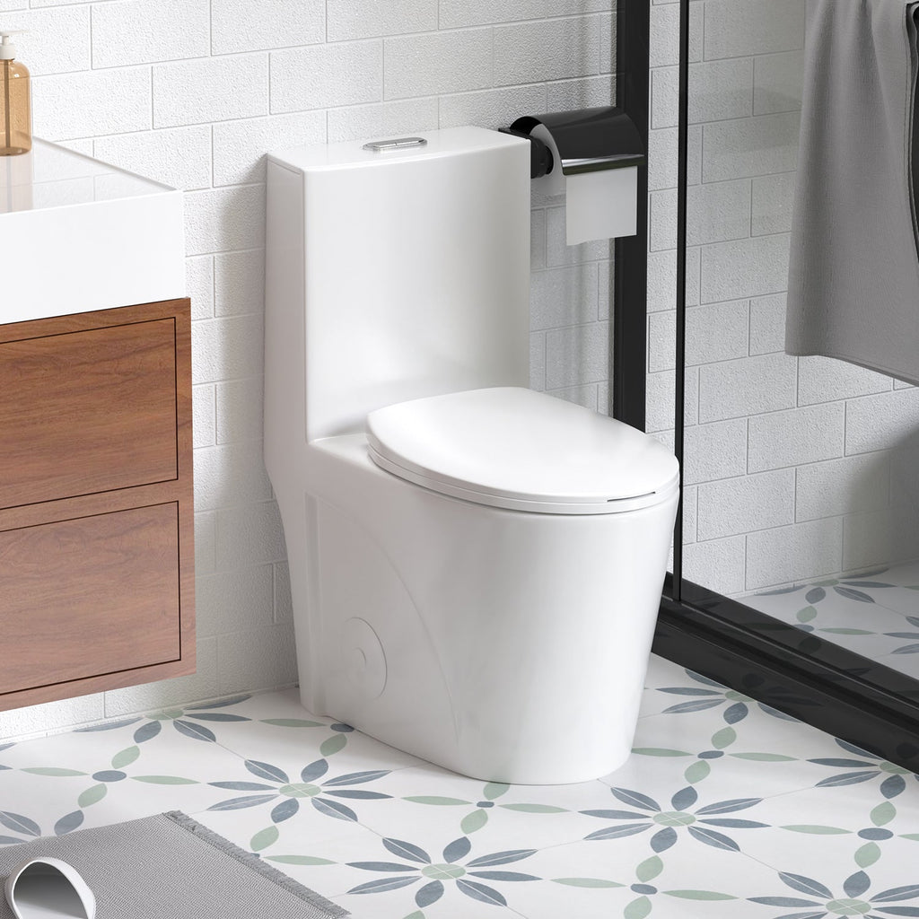 1.1/1.6 GPF Tornado Flush One-Piece Toilet