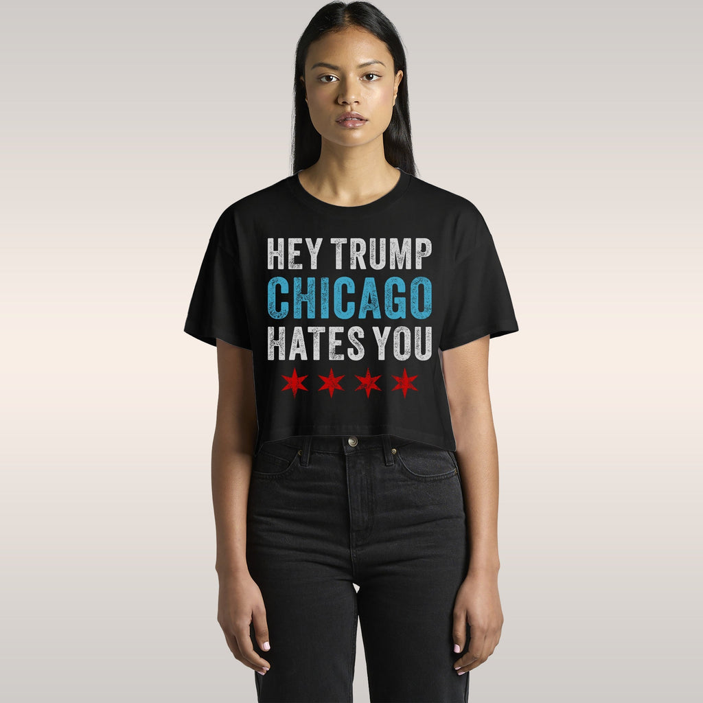 Chicago Hates Trump Women's Baby Tee