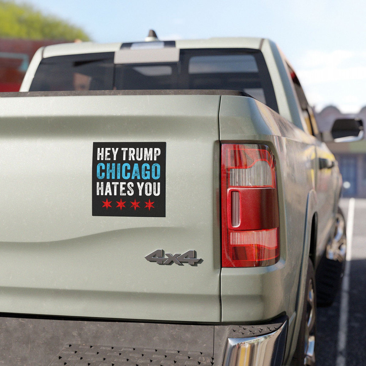 Chicago Hates Trump Sticker & Magnet