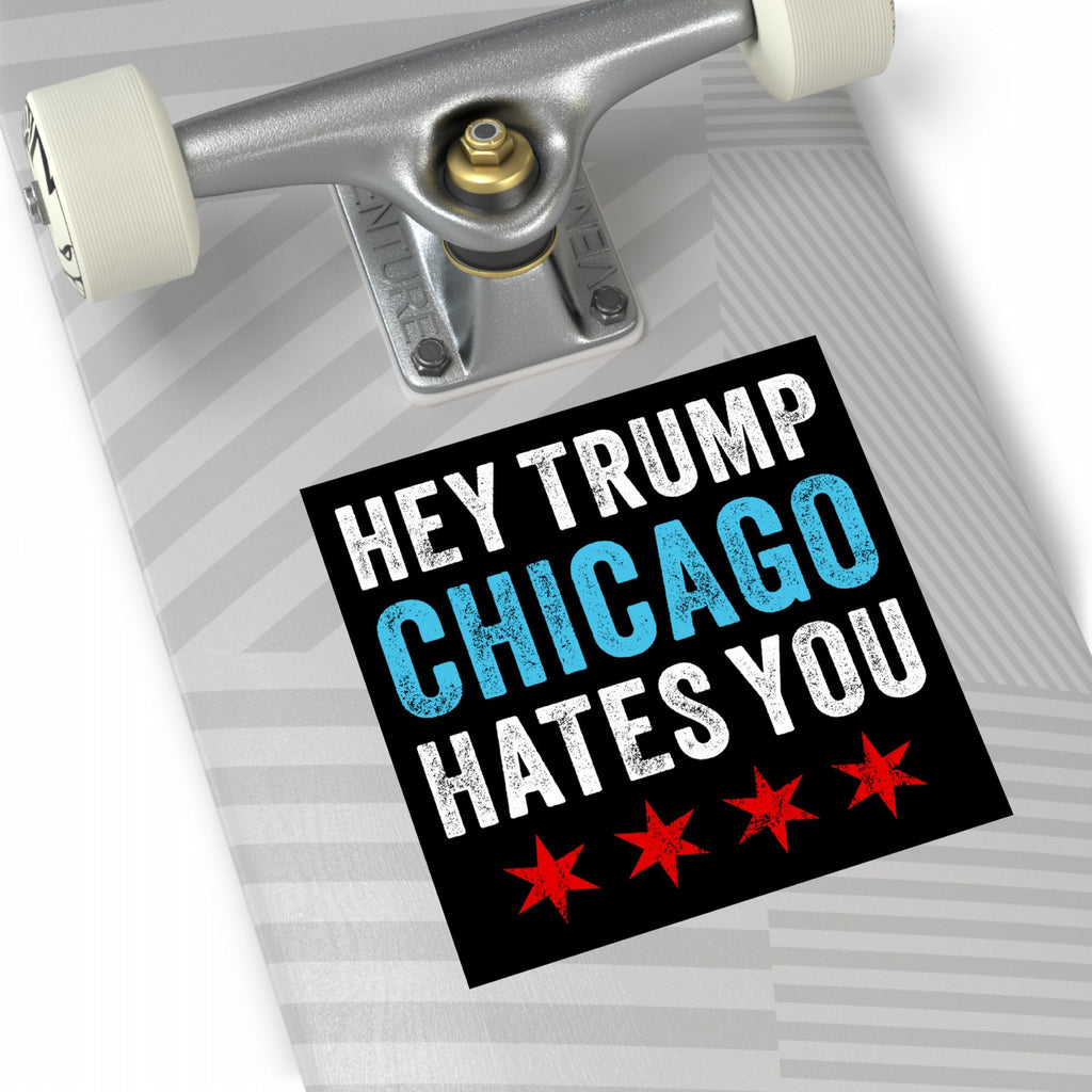 Chicago Hates Trump Sticker & Magnet