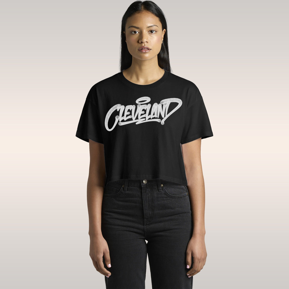 Cleveland Handstyle Women's Baby Tee