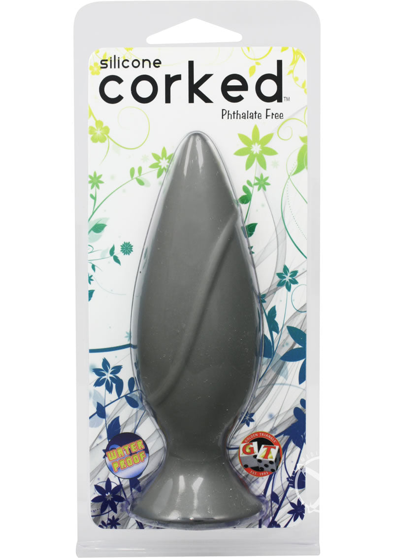 Corked Silicone Anal Plug Phthalate-Free Waterproof Ergonomic Design