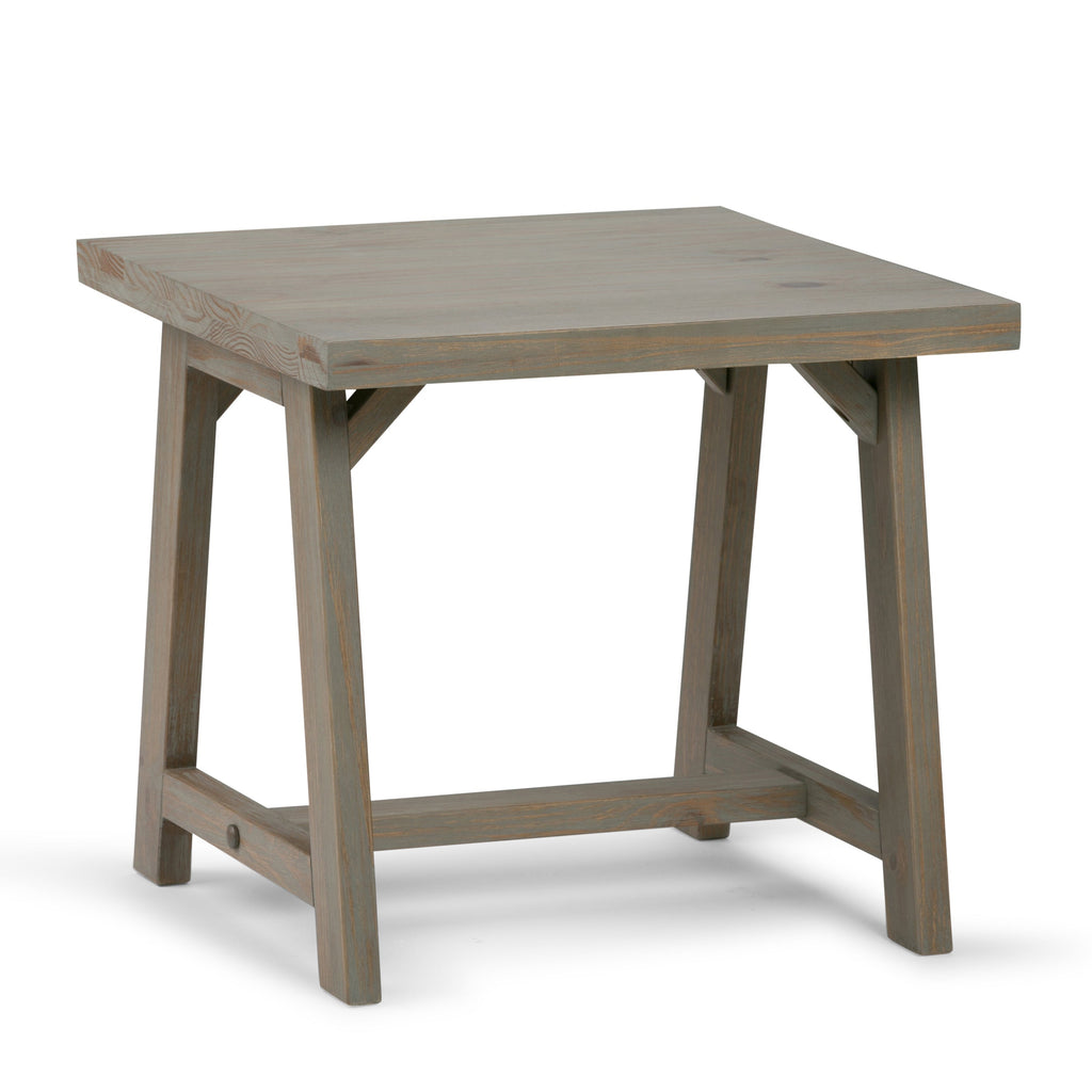 Sawhorse End Table - Distressed