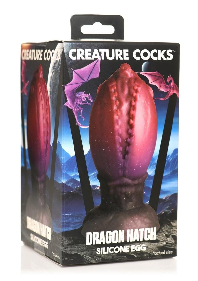 Creature Cocks Dragon Hatch Silicone Egg Multicolor Large Size