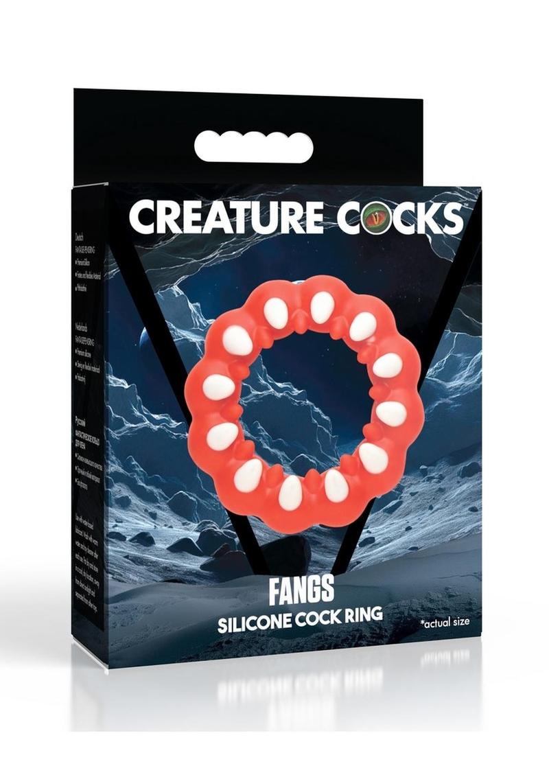 Creature Cocks Fangs Silicone Textured Design Cock Ring