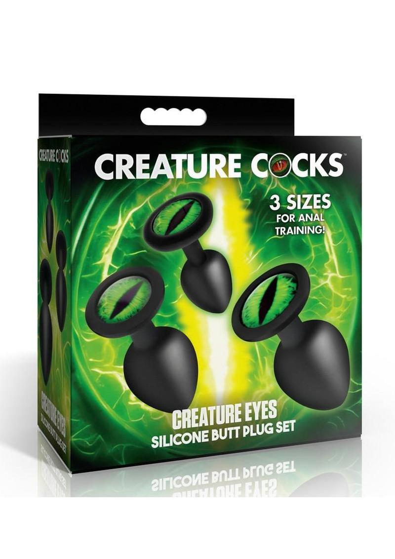Creature Eyes Silicone Butt Plug Set