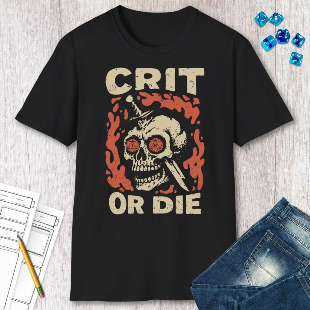 Crit or Die D&D T-shirt