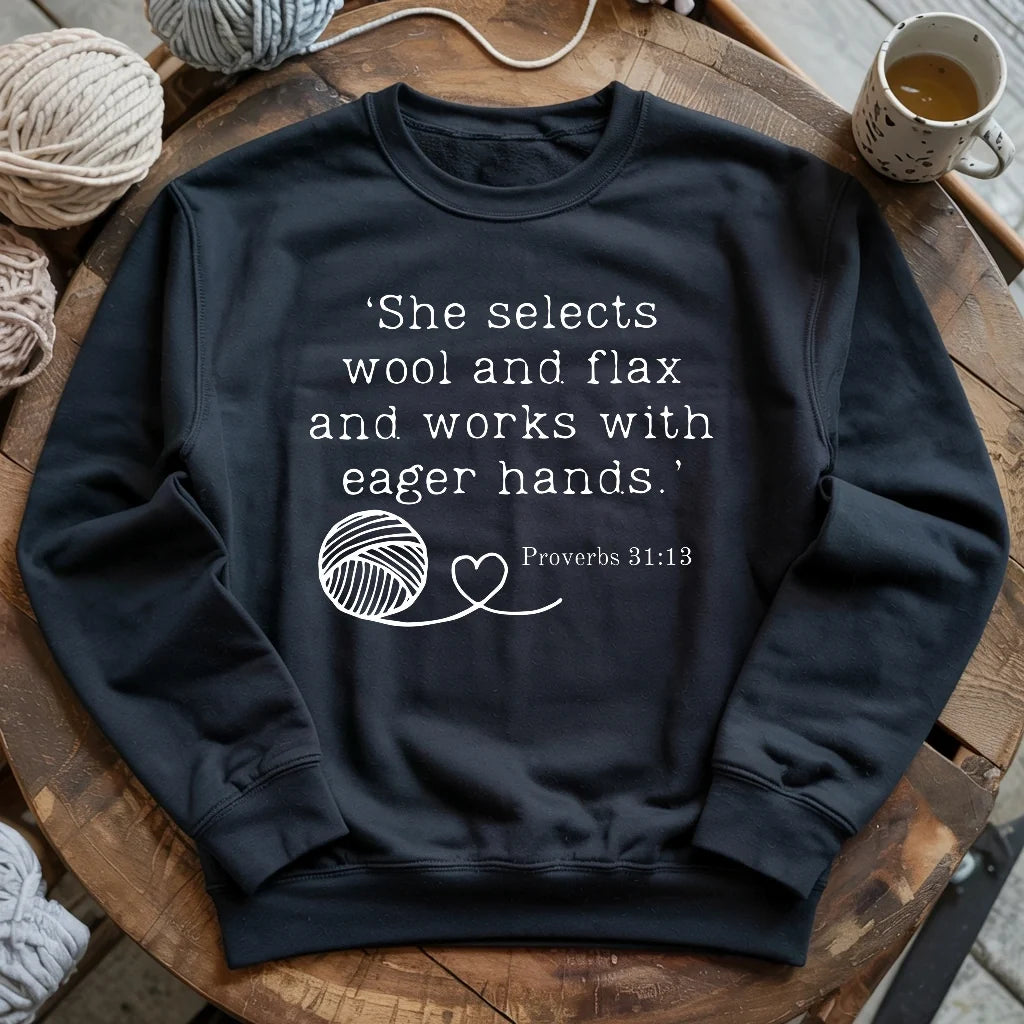 Crochet In Bible Sweatshirt