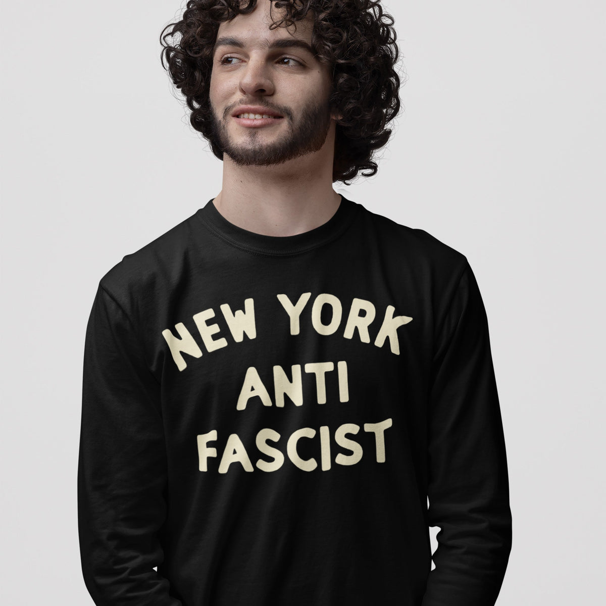 Custom Anti-Fascist Long Sleeve T-shirt