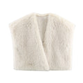Autumn Fashion Faux Fur Effect Short Vest