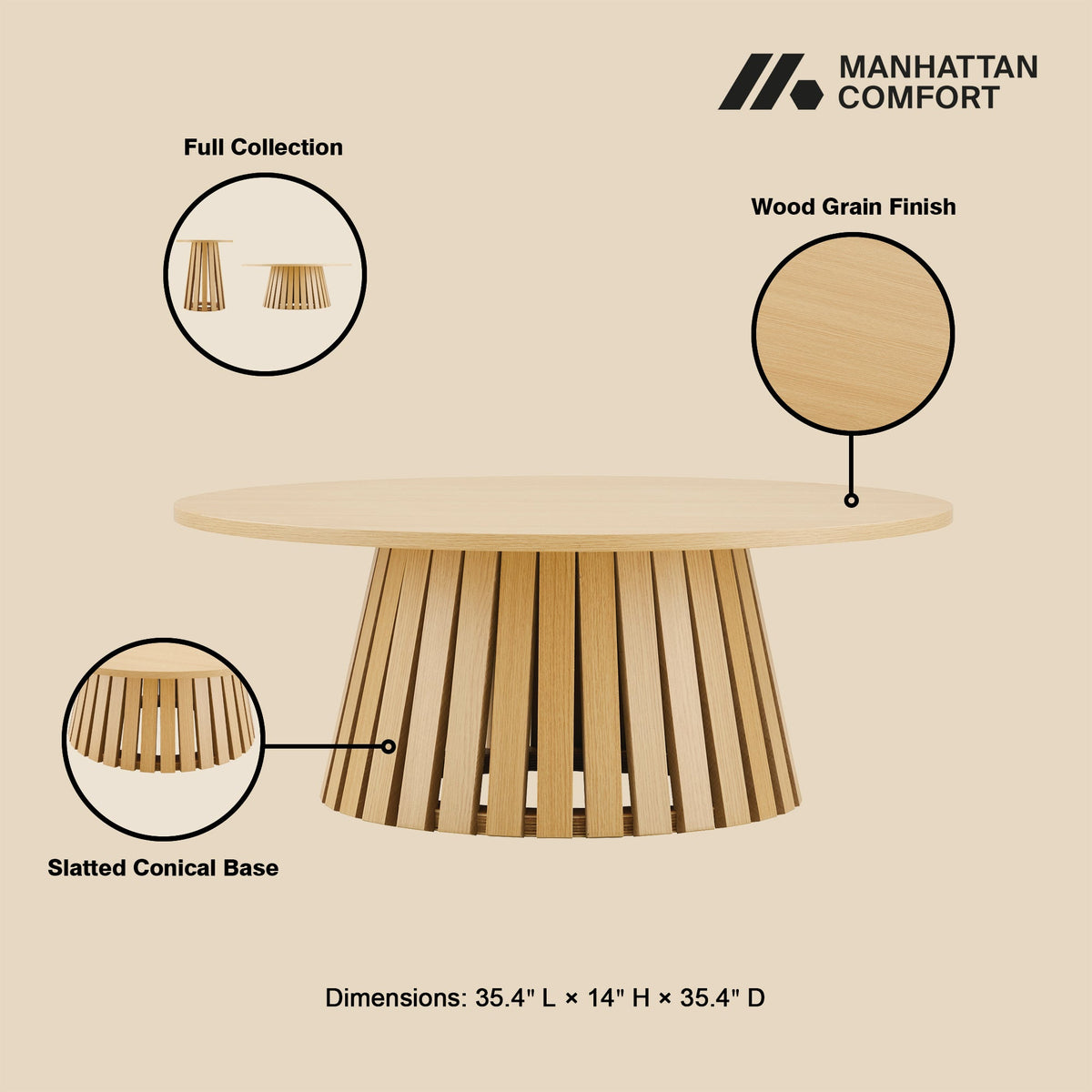 Layla Coffee Table in Light