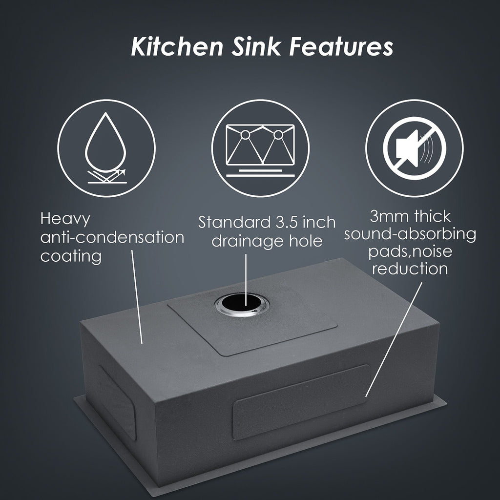 30 Inch Undermount Stainless Steel Kitchen Sink