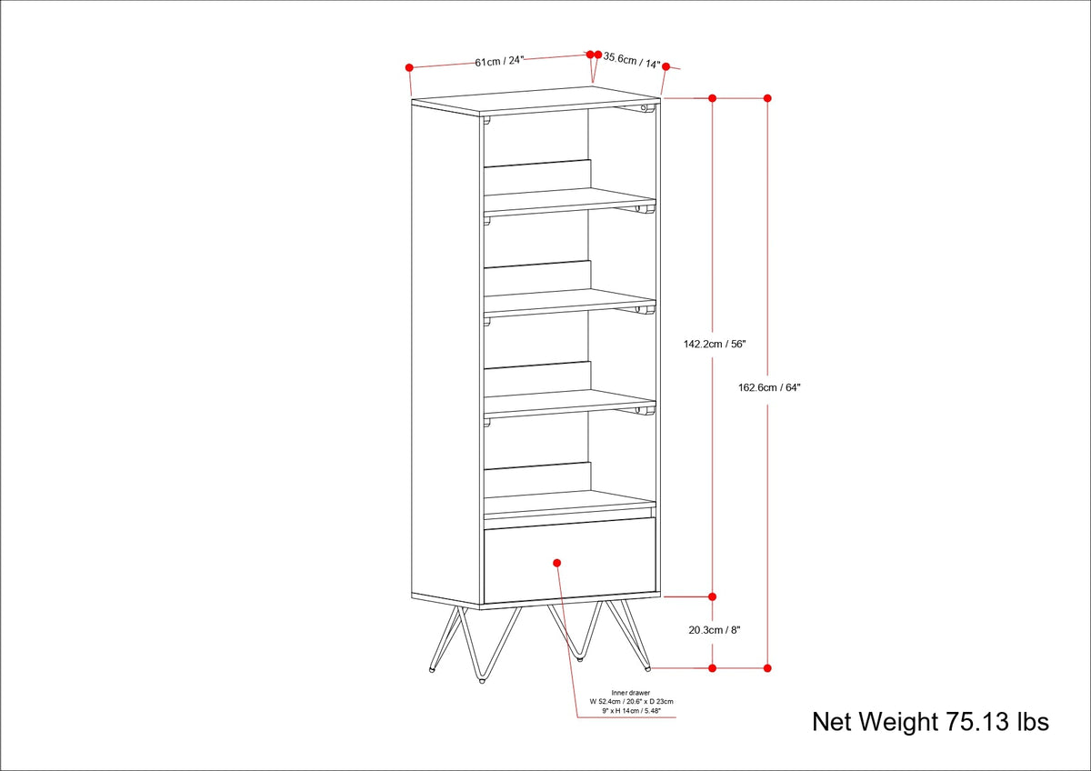 Hunter Tall Bookcase