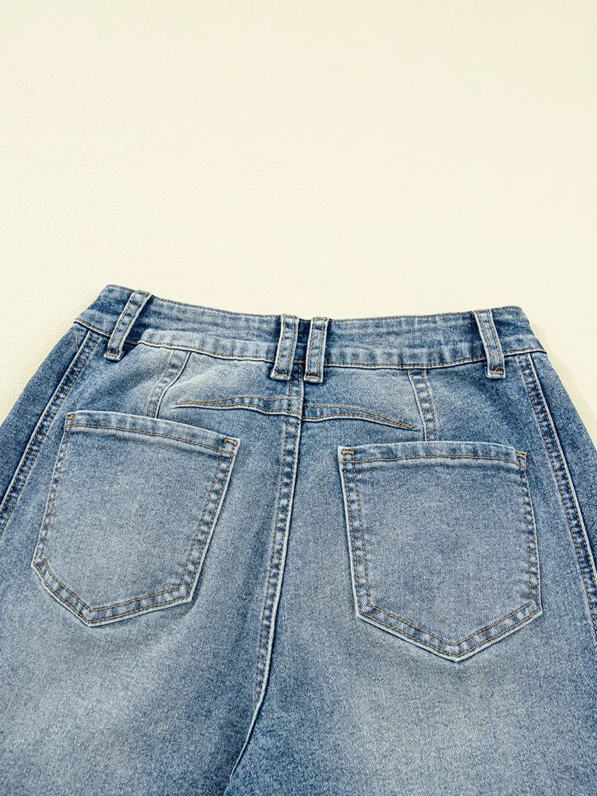 Vintage Washed Seam Detail Shift Jeans