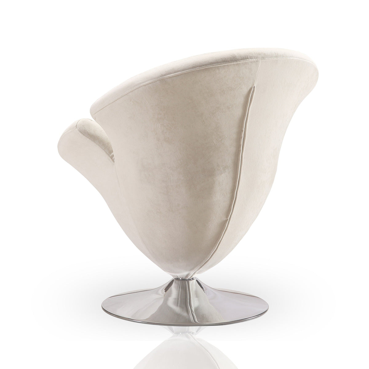 Tulip Velvet Swivel Lounge Chair