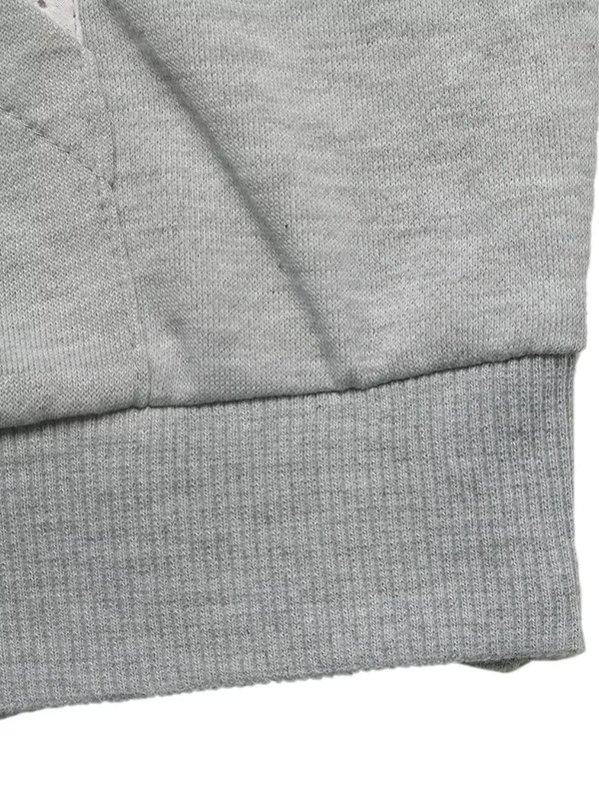Bow Embroidered Long Sleeve Hoodie