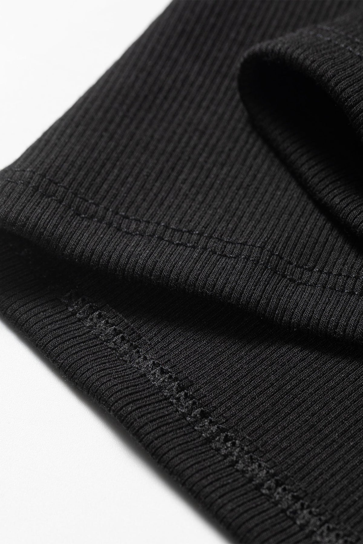 Dark Khaki Slim Ribbed Padded Tank Top