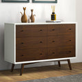 Mid Century Modern White Dresser