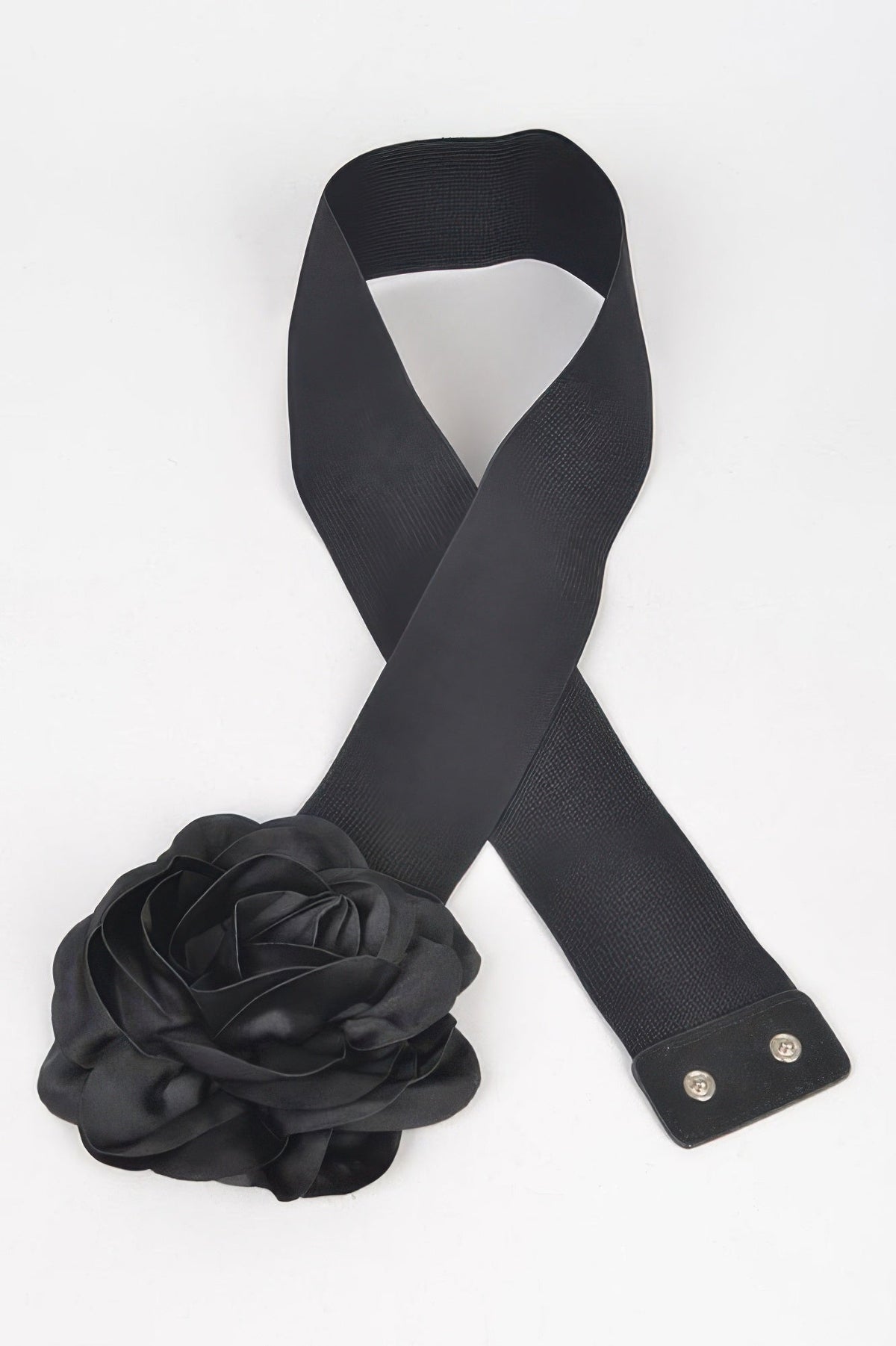 Delicate Beautiful Flower Plus Size Elastic Belt