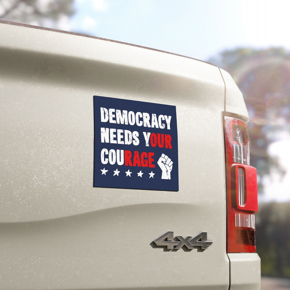 Democracy Sticker & Magnet