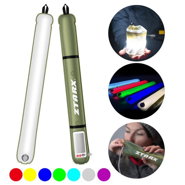 PuffyGlo Inflatable LED Tube Camping Light
