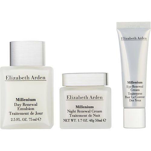 ELIZABETH ARDEN by Elizabeth Arden Millenium Set: Day Renewal Emulsion + Night Renewal Cream + Eye Renewal Cream --3pcs