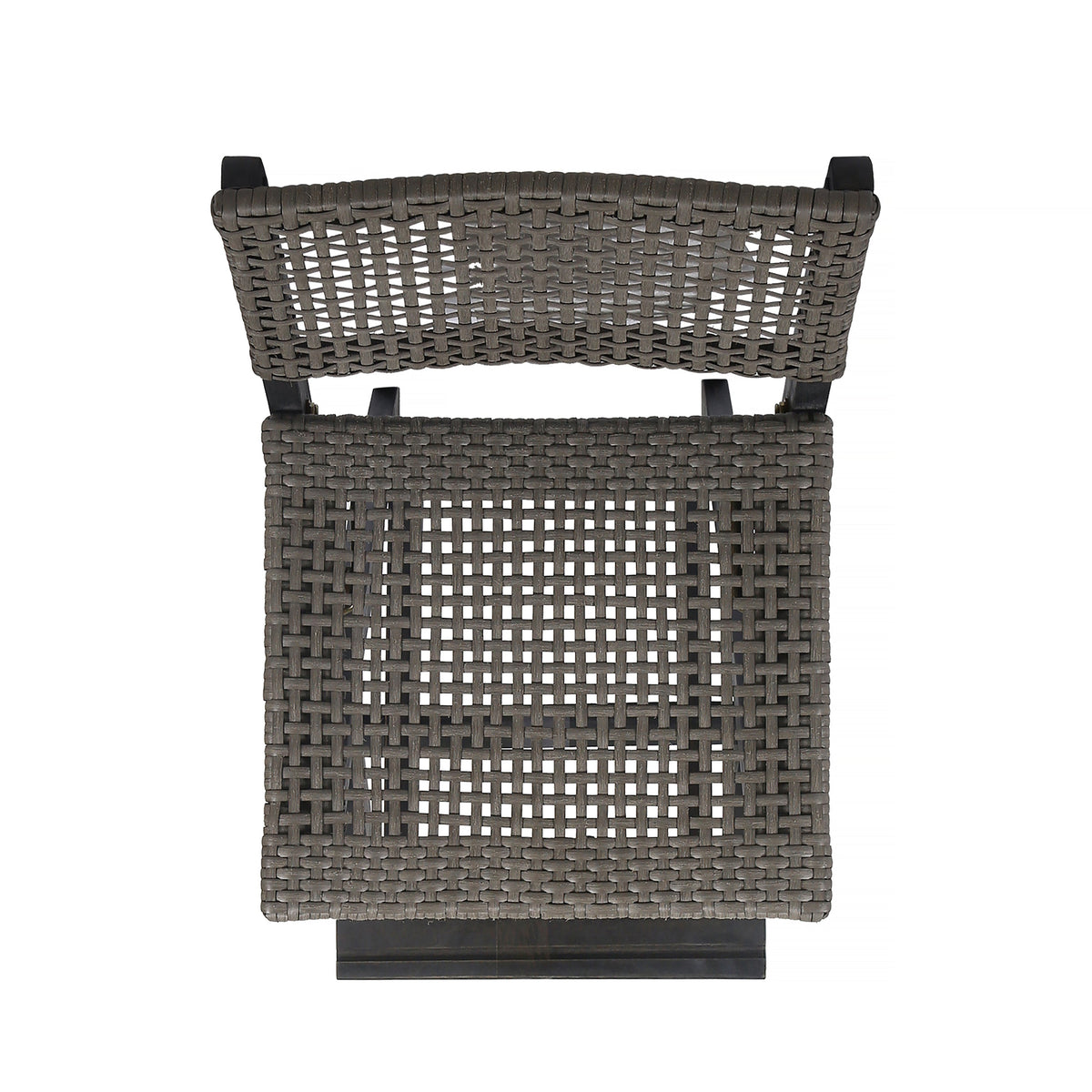 41.75" Outdoor Folding Acacia Wood Barstools