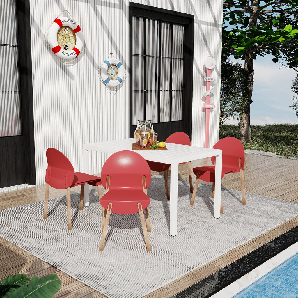 Summer 4-Pack Crimson Patio Furniture Set